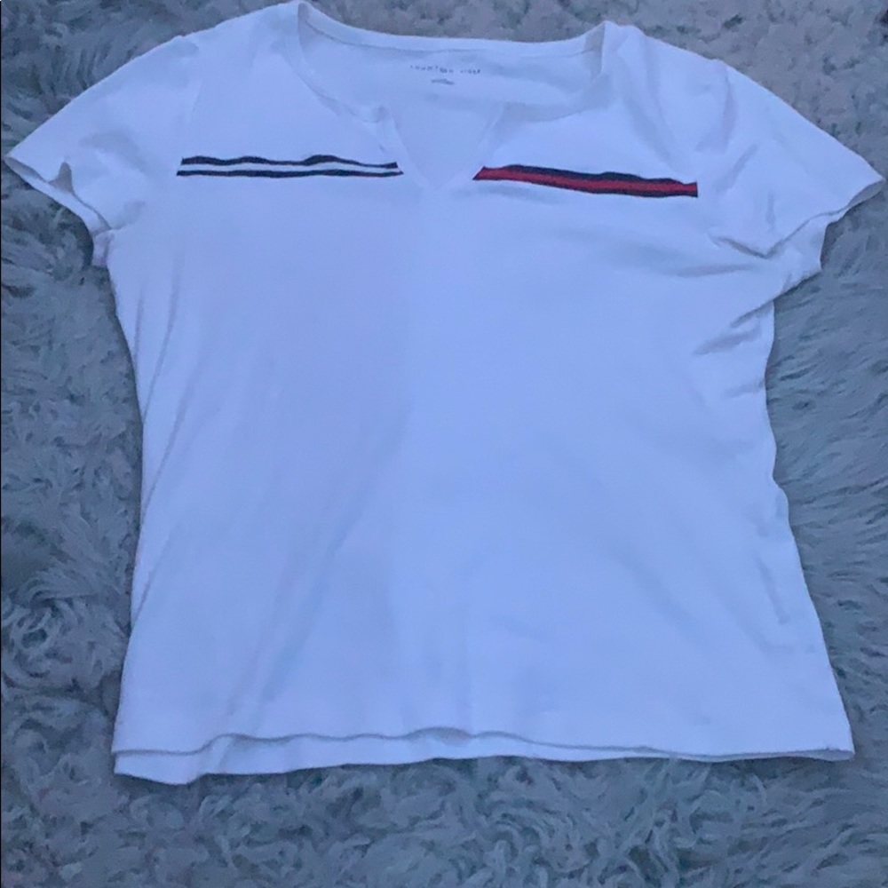 white tommy hilfiger top